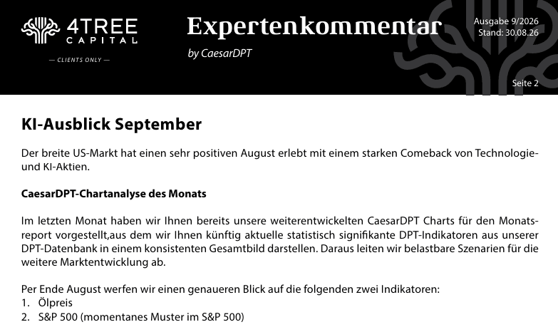 Expertenkommentar by CaesarDPT under the 4tree Capital brand